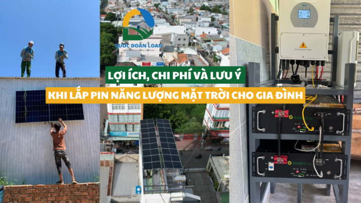 lắp pin năng lượng mặt trời cho gia đình